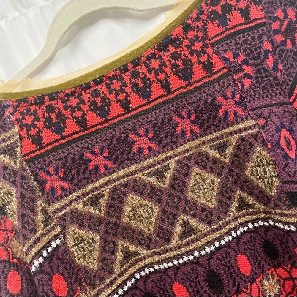 Free People World Traveler Boho Alpaca Blend Pullover Tunic Sweater - Picture 9 of 13